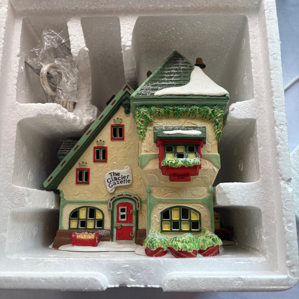 Department 56 North Pole Series The Glacier Gazette Multicolor Porcelain
